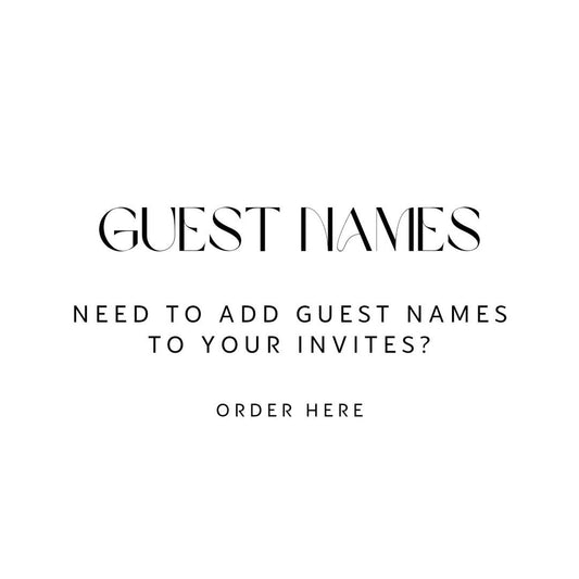 Guest Names