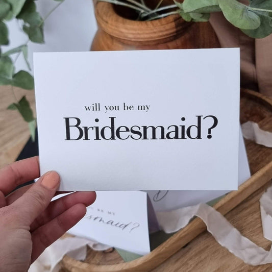 bridesmaid proposal card