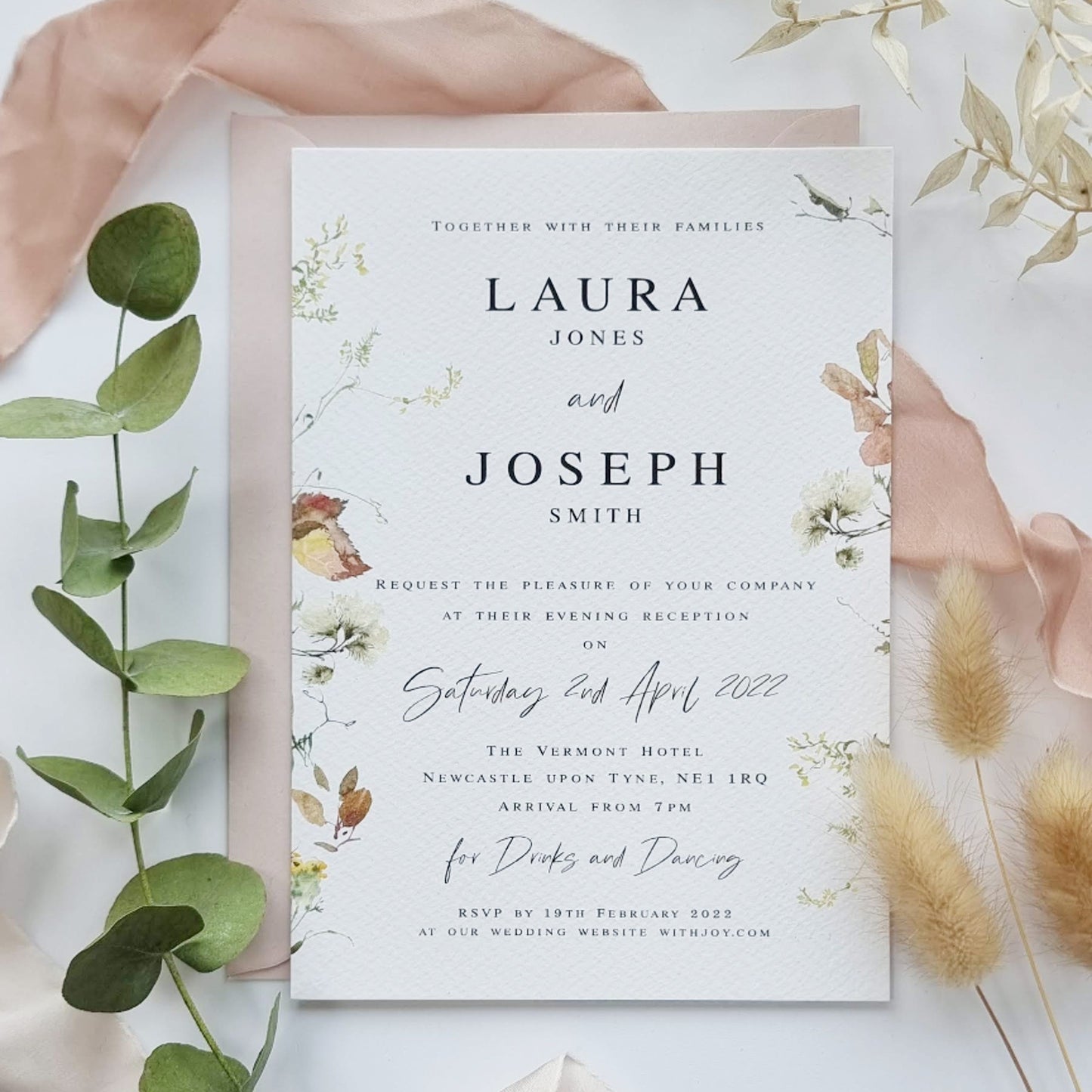 Florence Evening Wedding Invitations