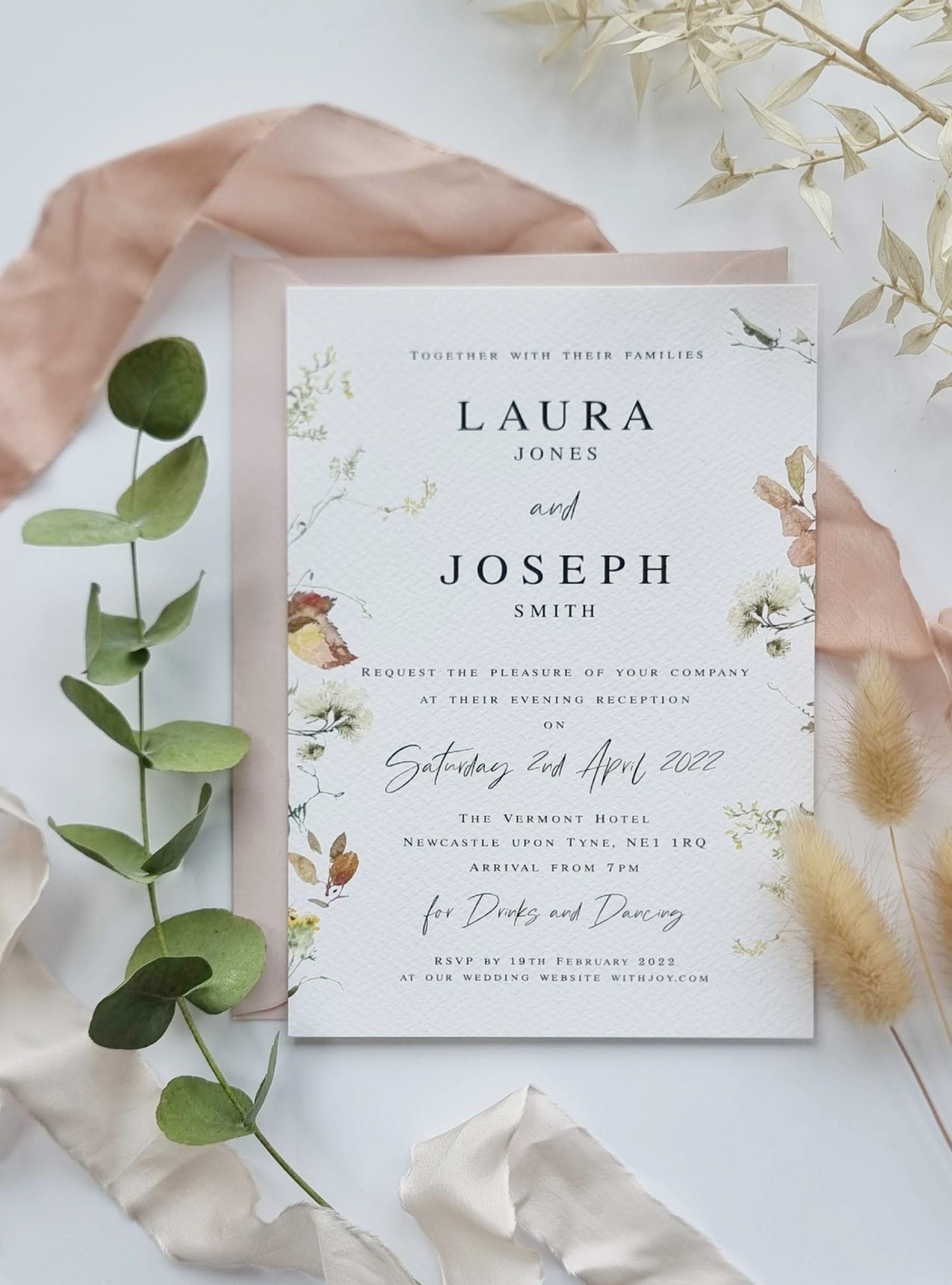 Florence Evening Wedding Invitations