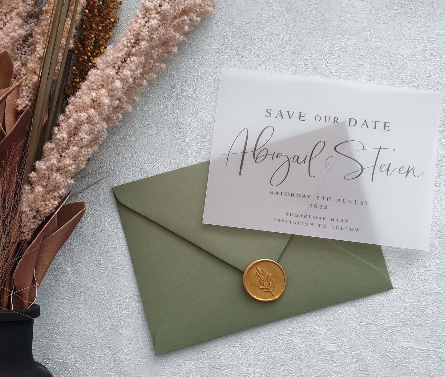 Vellum Save the Dates  |  Romance Collection