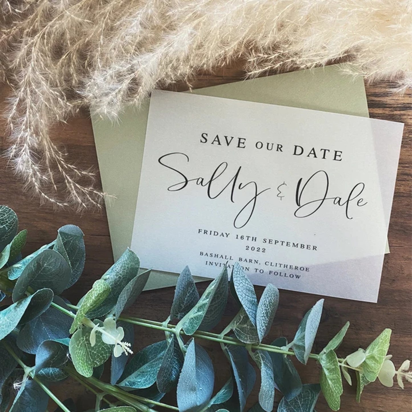 Vellum Save the Dates  |  Romance Collection